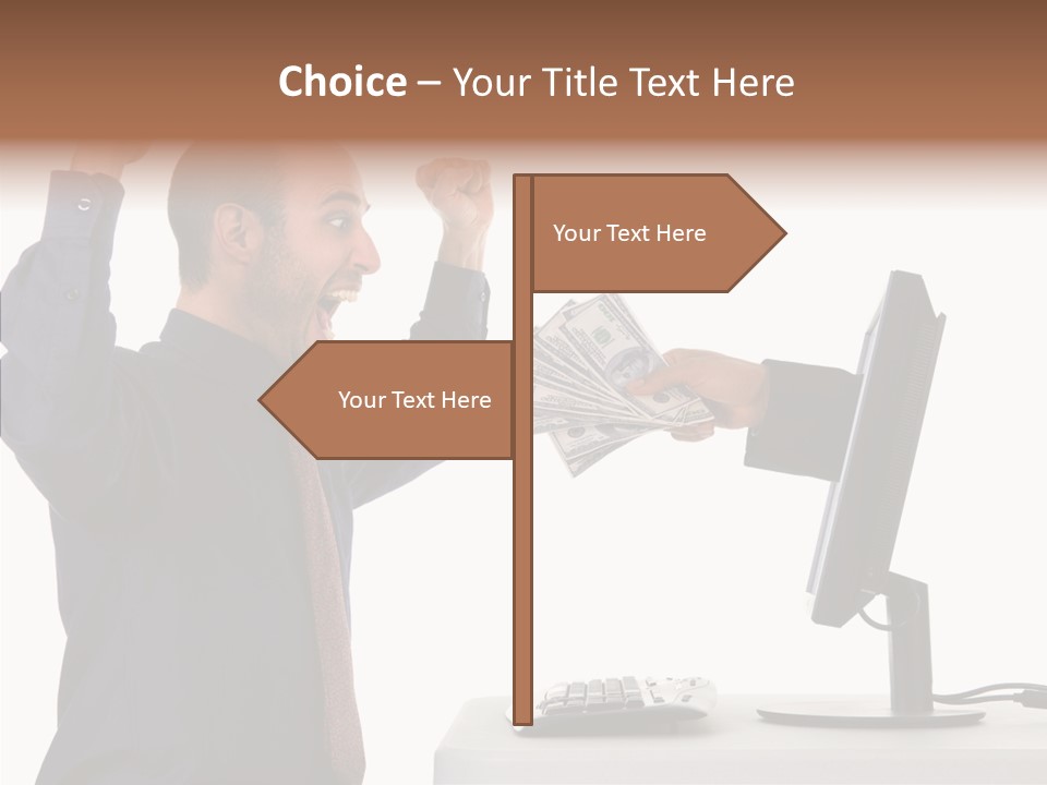 Assistance Caregiver Close Up PowerPoint Template