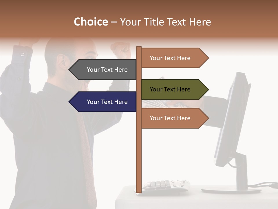 Assistance Caregiver Close Up PowerPoint Template