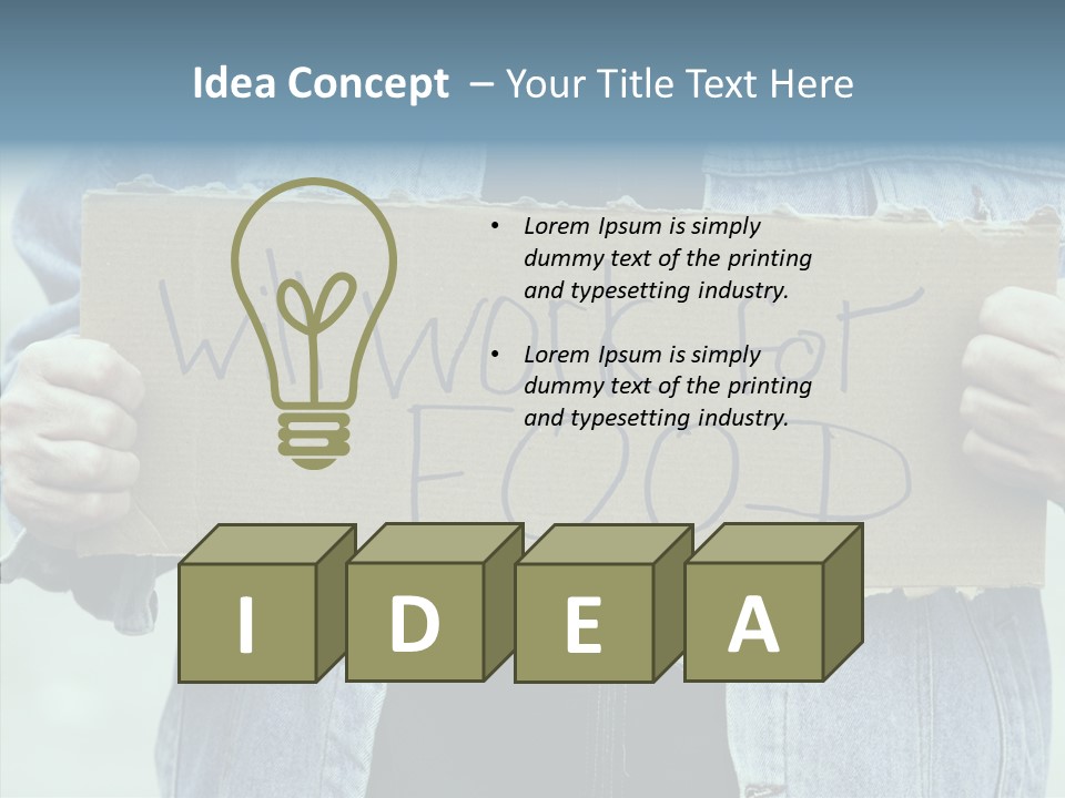 Assistance White Background PowerPoint Template