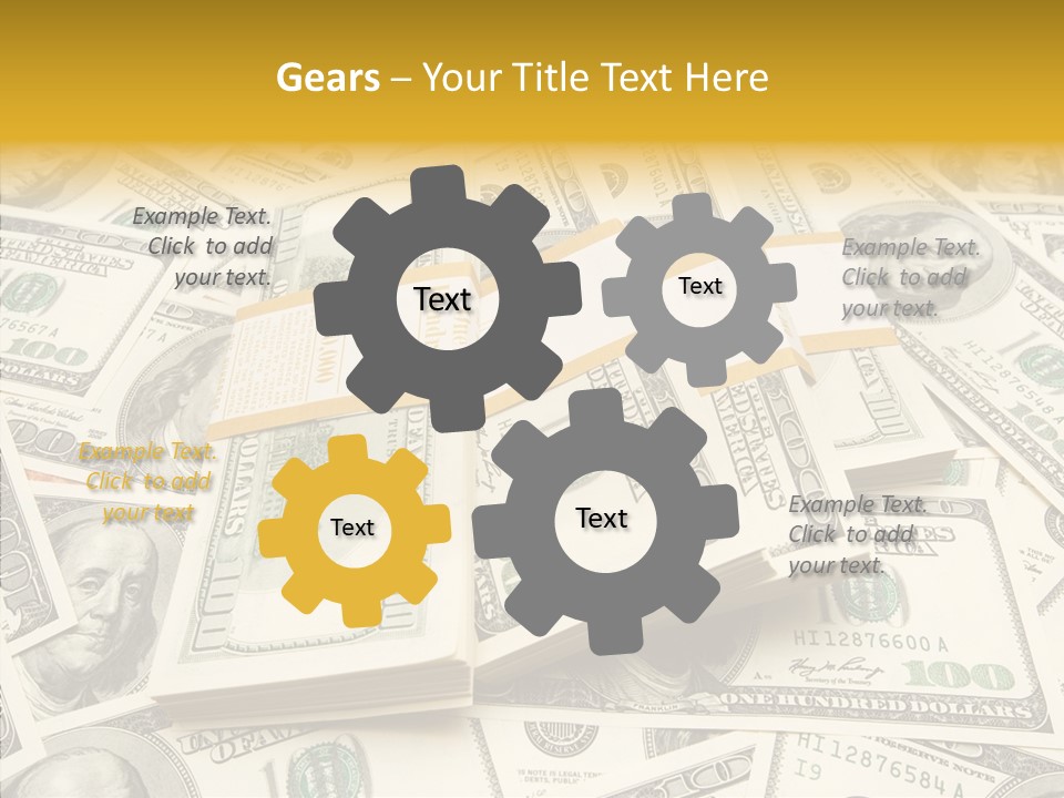 Aging Closeup Hold PowerPoint Template