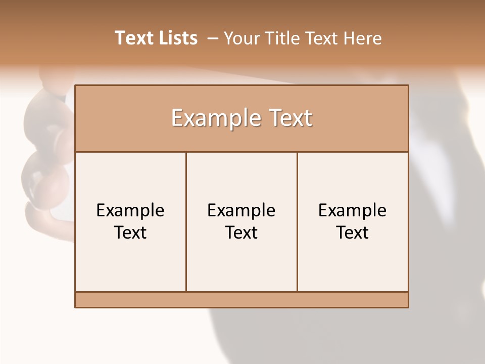 Female Togetherness Helping Hand PowerPoint Template