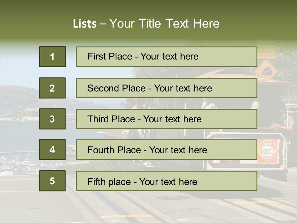Female Young Closeup PowerPoint Template