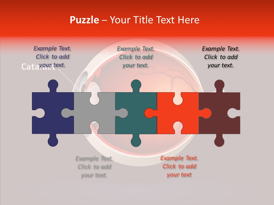 White Closeup Hold PowerPoint Template