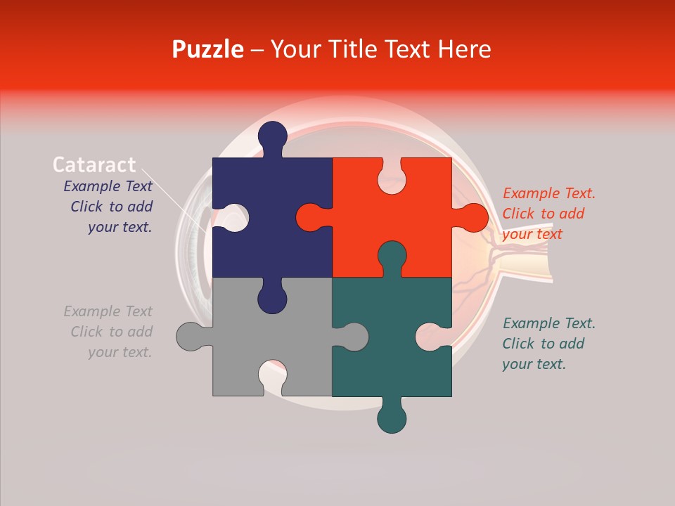 White Closeup Hold PowerPoint Template