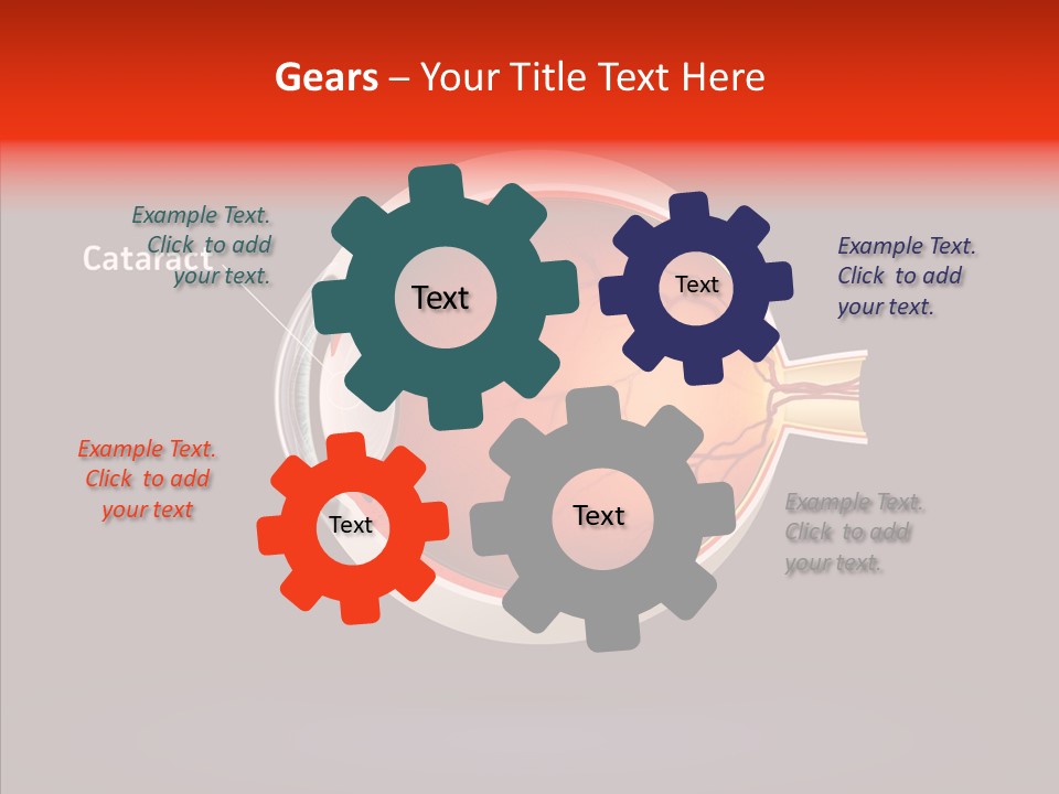 White Closeup Hold PowerPoint Template