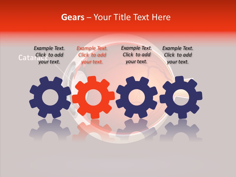 White Closeup Hold PowerPoint Template