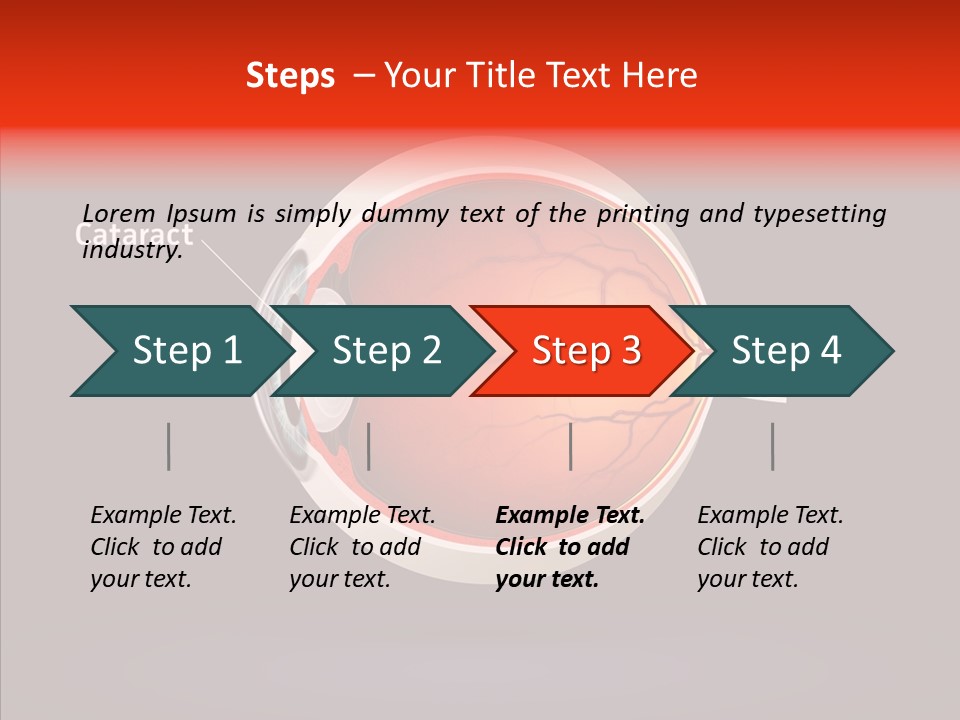 White Closeup Hold PowerPoint Template