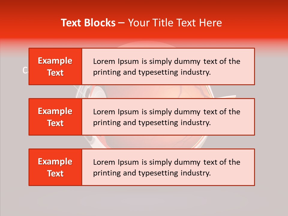 White Closeup Hold PowerPoint Template