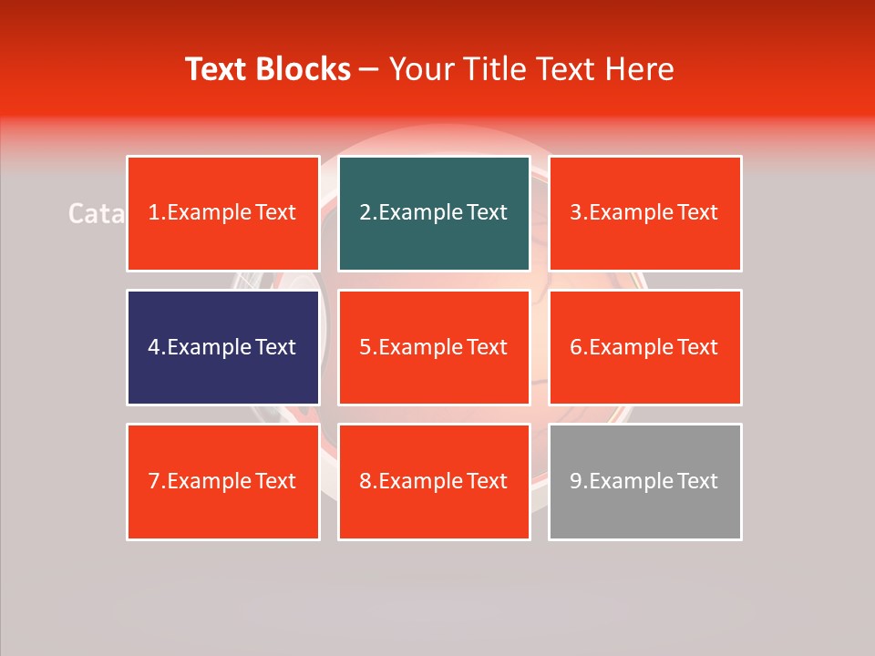 White Closeup Hold PowerPoint Template