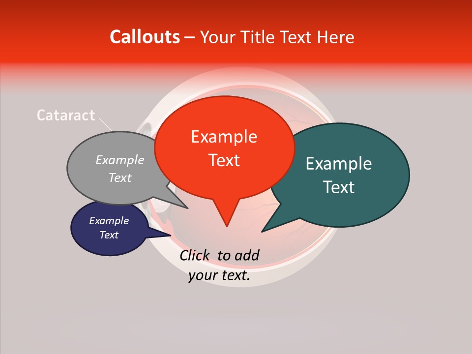 White Closeup Hold PowerPoint Template