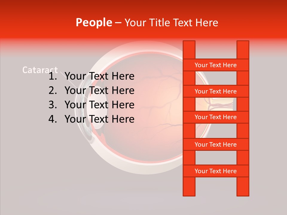 White Closeup Hold PowerPoint Template