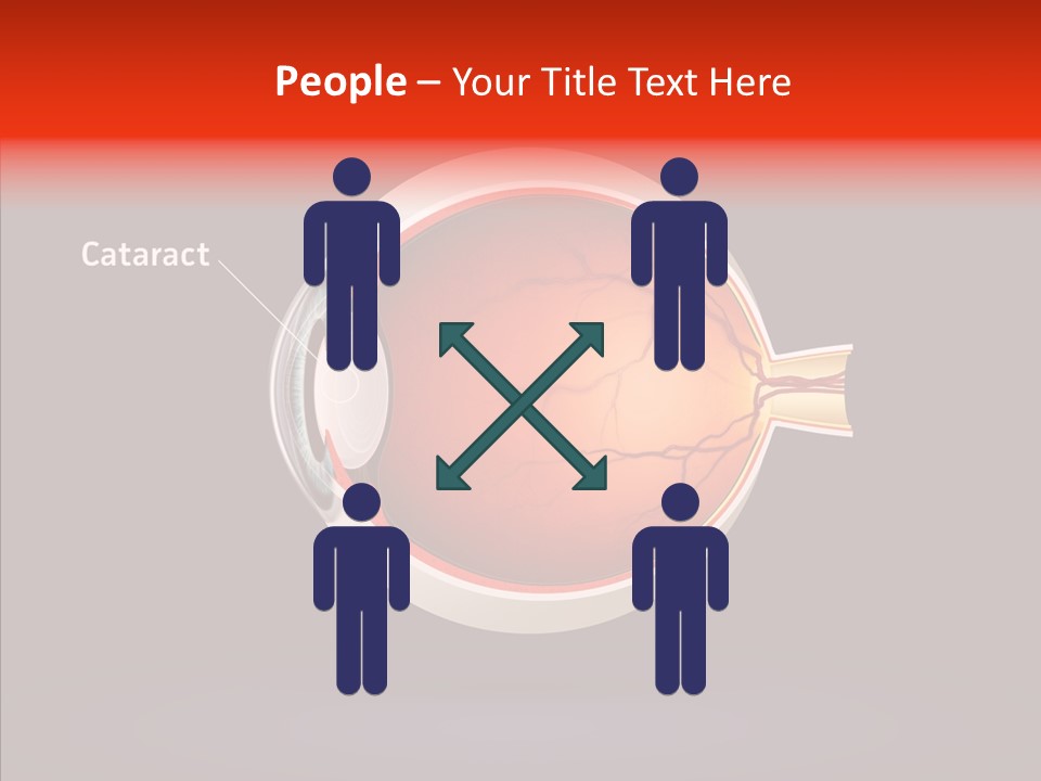 White Closeup Hold PowerPoint Template