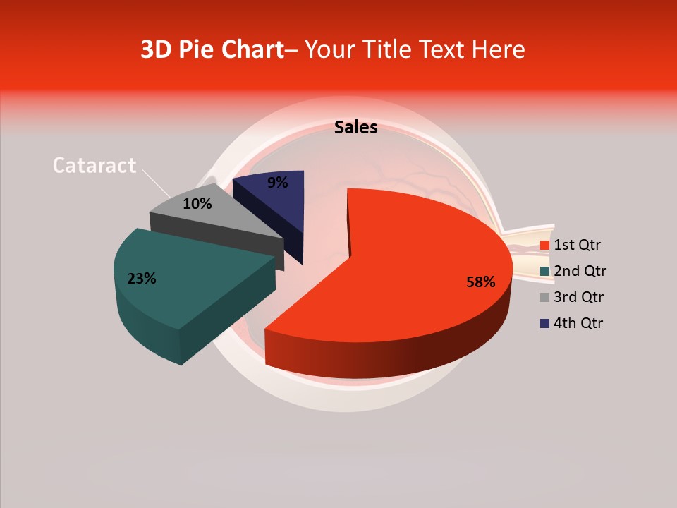 White Closeup Hold PowerPoint Template