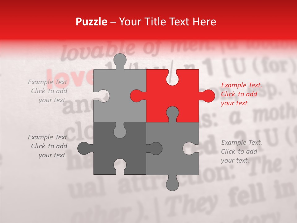 Caregiver  Close Up PowerPoint Template