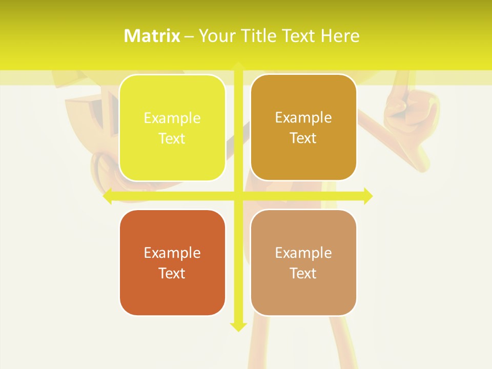 Elderly Finger White Background PowerPoint Template