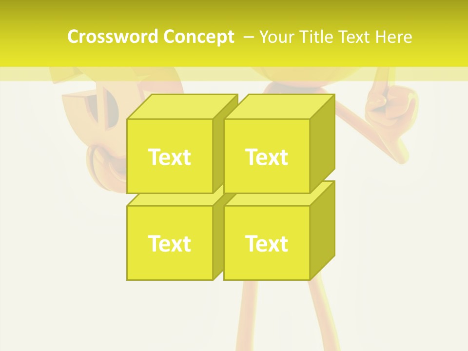 Elderly Finger White Background PowerPoint Template