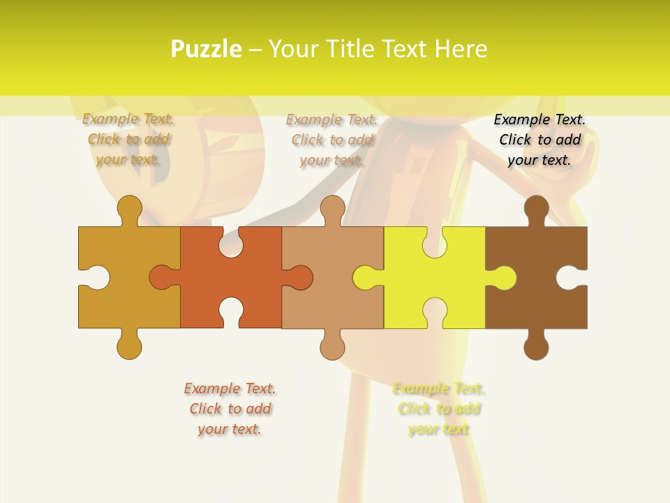 Elderly Finger White Background PowerPoint Template