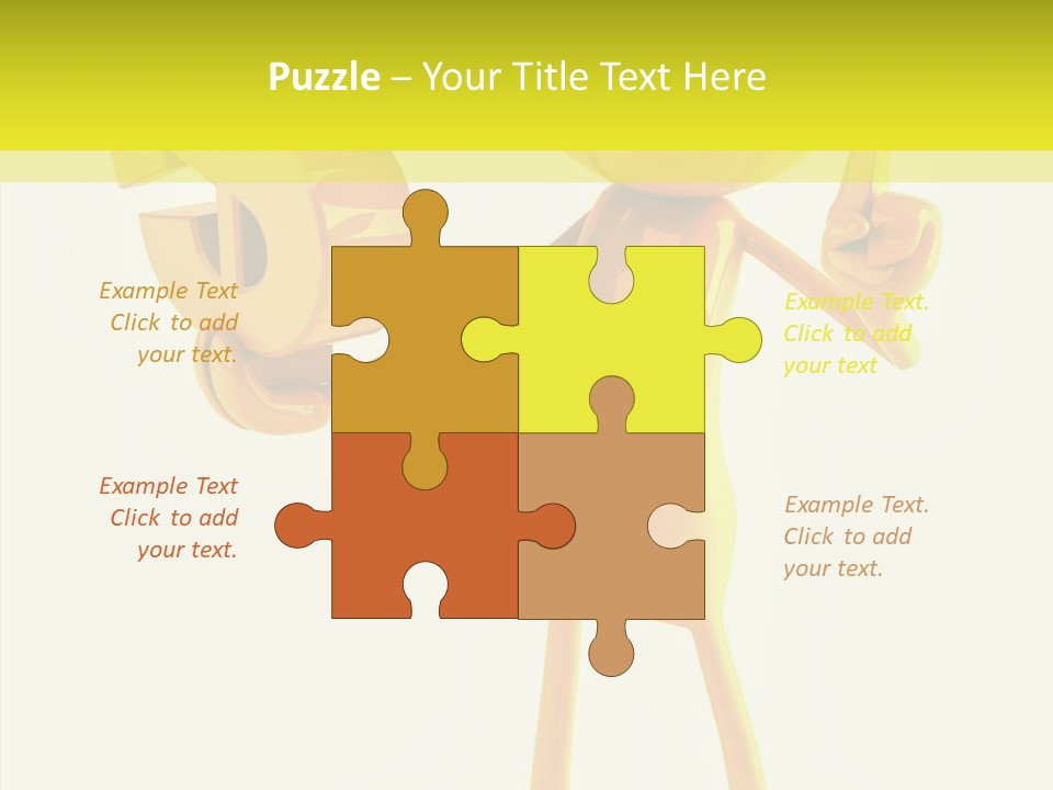 Elderly Finger White Background PowerPoint Template