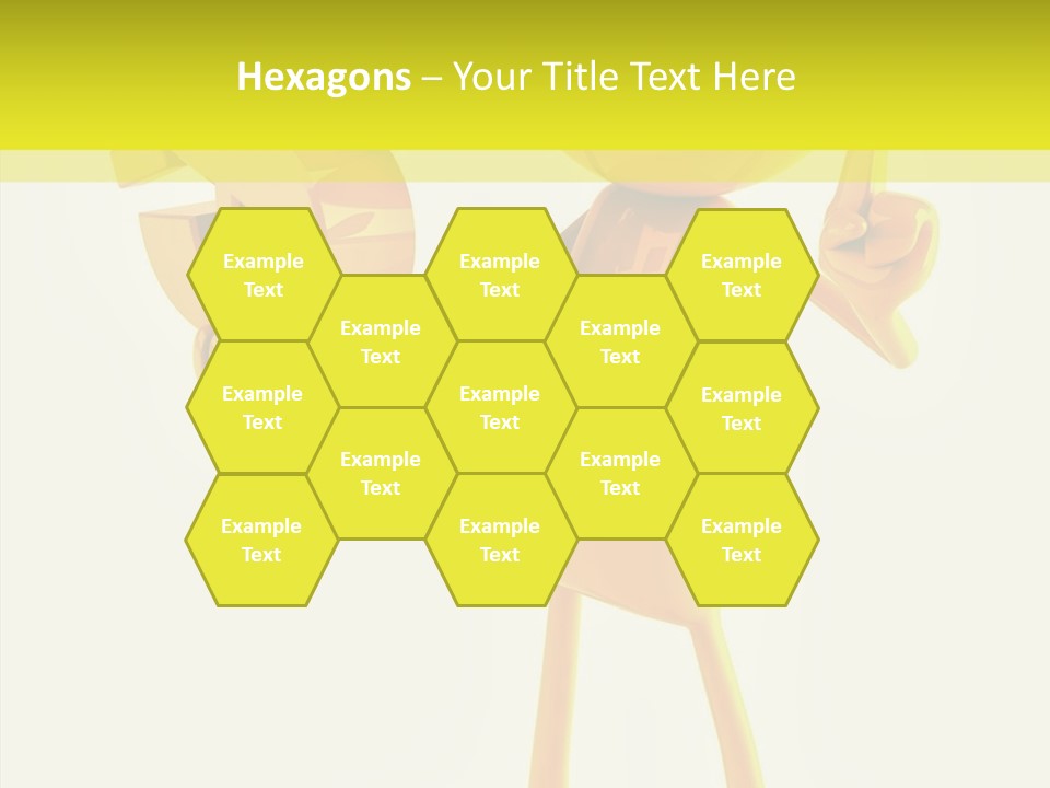 Elderly Finger White Background PowerPoint Template