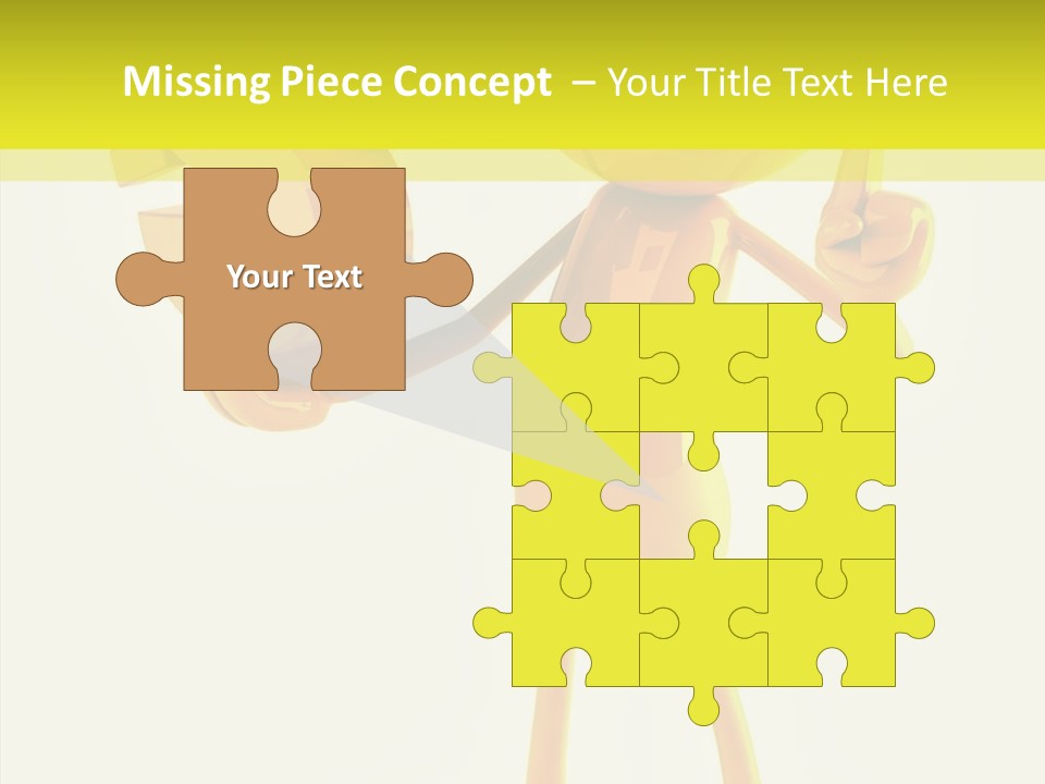 Elderly Finger White Background PowerPoint Template