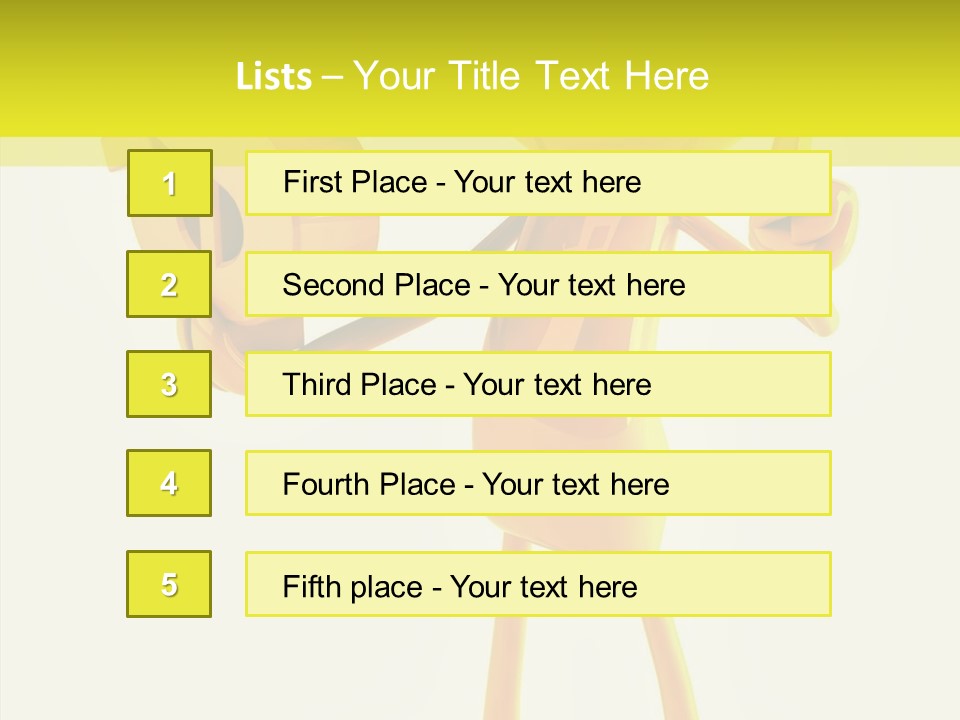 Elderly Finger White Background PowerPoint Template