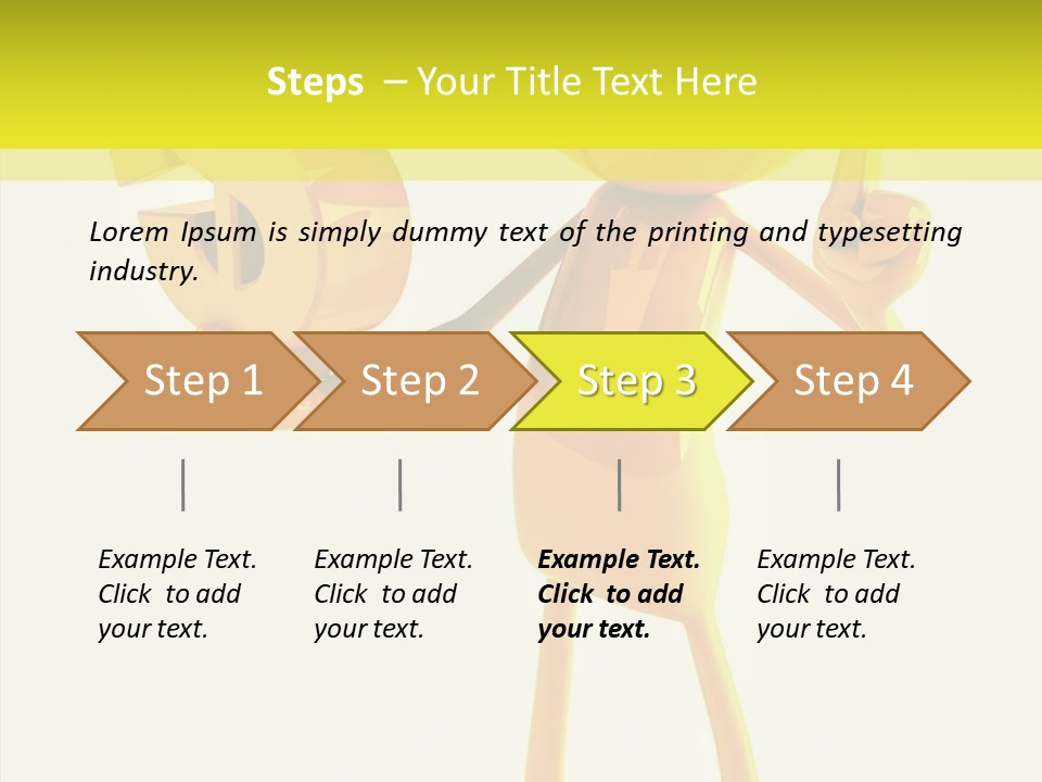 Elderly Finger White Background PowerPoint Template