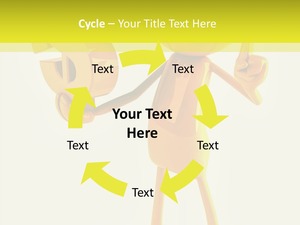 Elderly Finger White Background PowerPoint Template