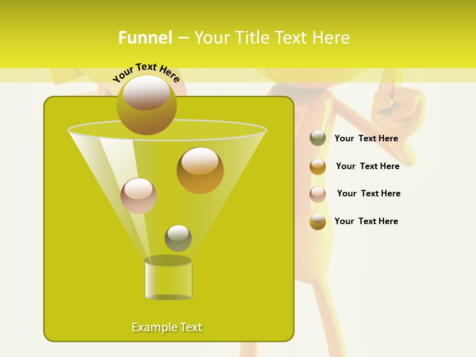 Elderly Finger White Background PowerPoint Template