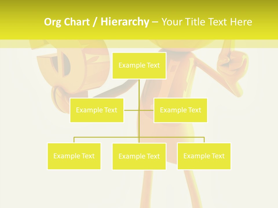 Elderly Finger White Background PowerPoint Template