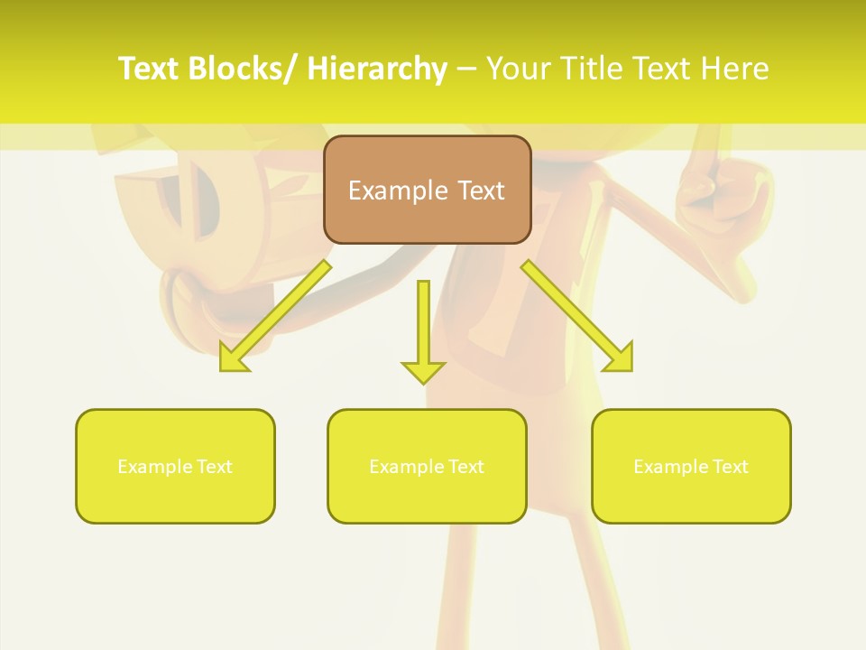 Elderly Finger White Background PowerPoint Template