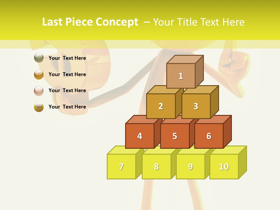 Elderly Finger White Background PowerPoint Template