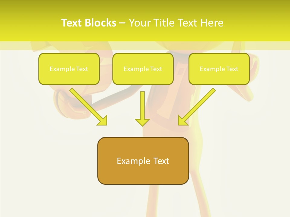 Elderly Finger White Background PowerPoint Template