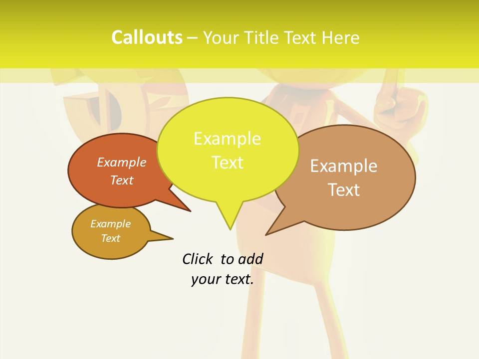 Elderly Finger White Background PowerPoint Template