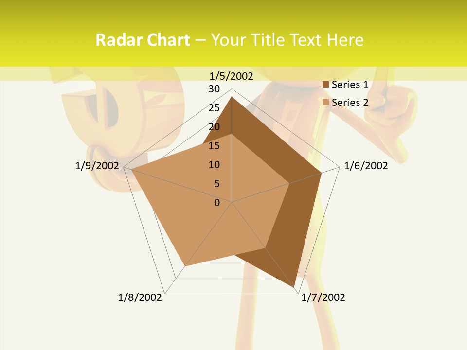 Elderly Finger White Background PowerPoint Template