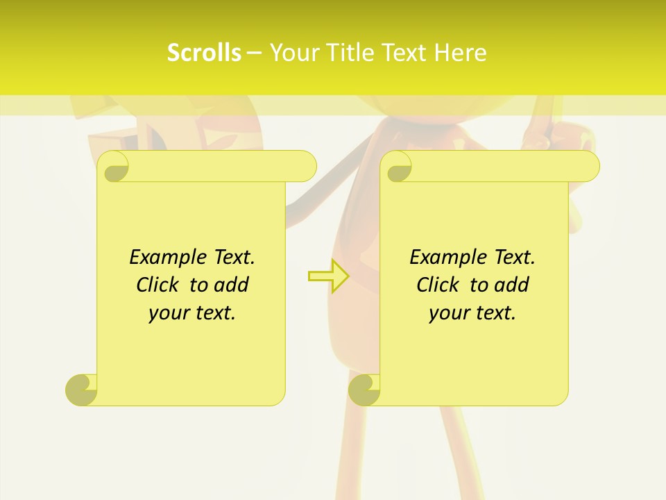 Elderly Finger White Background PowerPoint Template