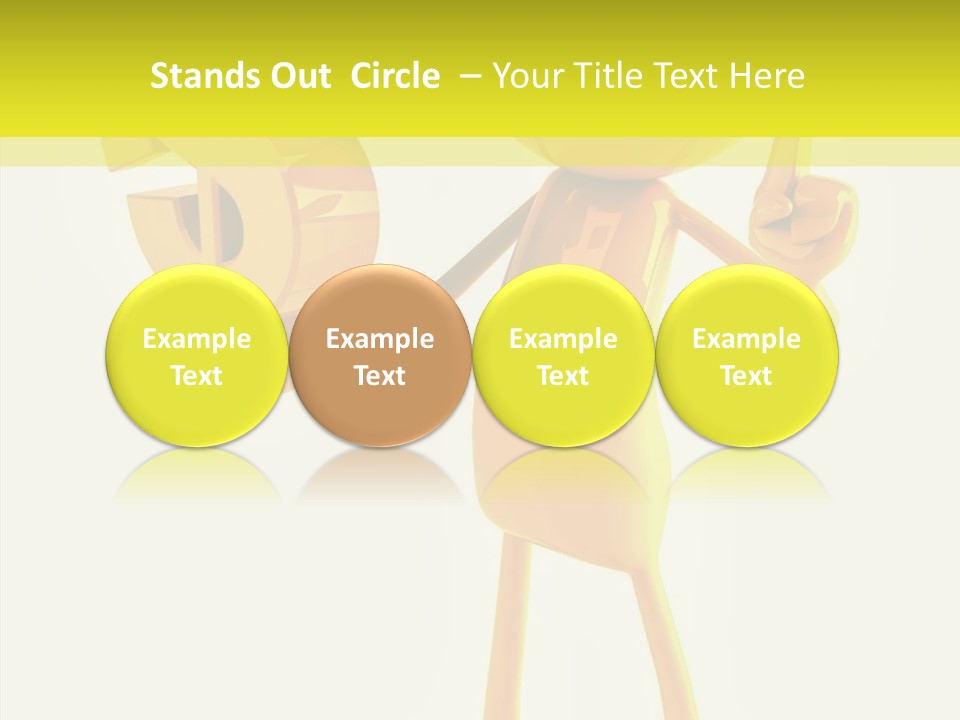 Elderly Finger White Background PowerPoint Template