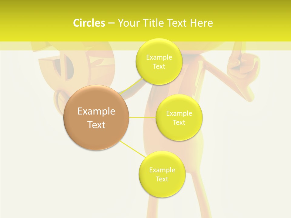 Elderly Finger White Background PowerPoint Template