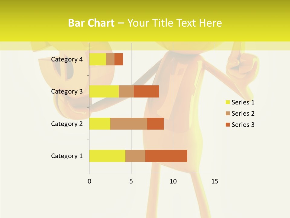 Elderly Finger White Background PowerPoint Template