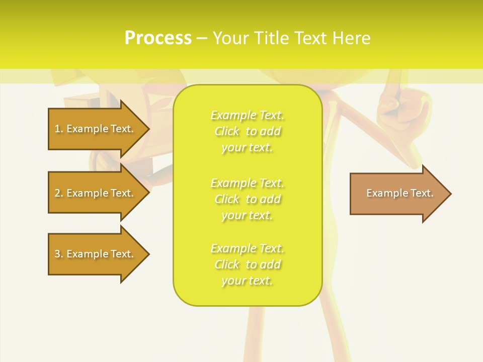 Elderly Finger White Background PowerPoint Template