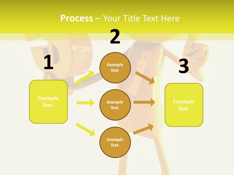 Elderly Finger White Background PowerPoint Template