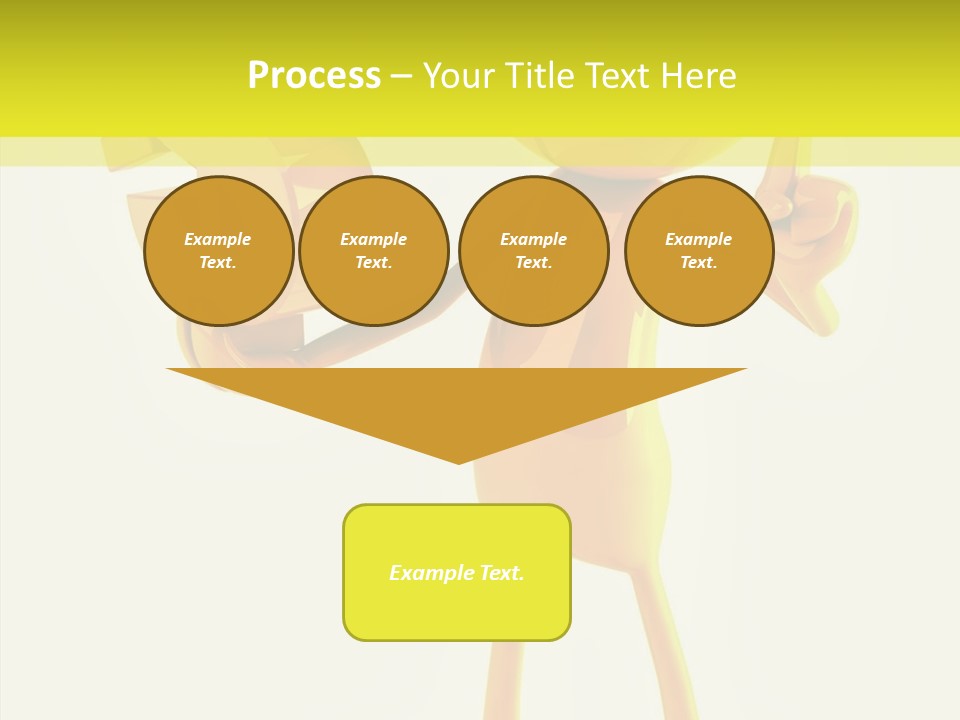 Elderly Finger White Background PowerPoint Template