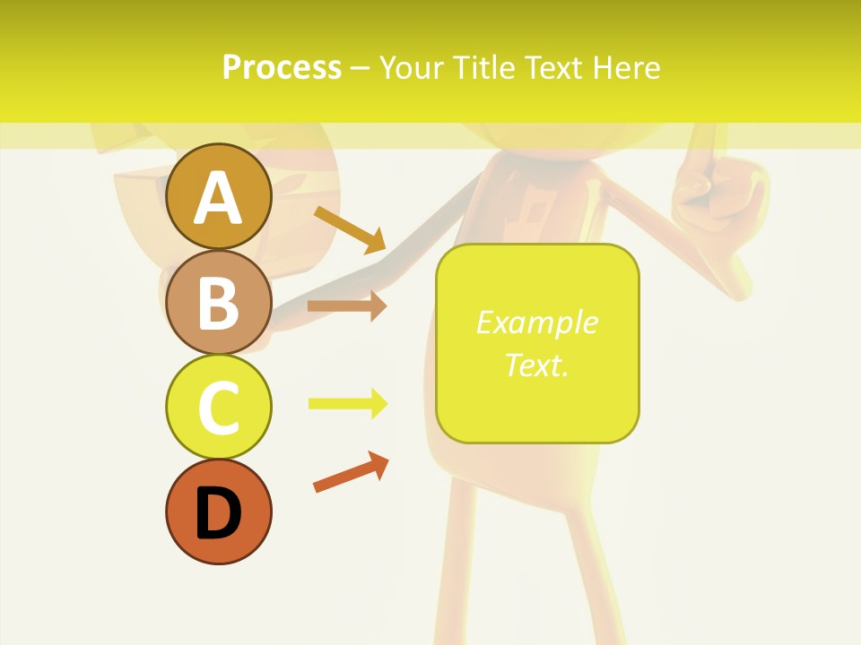 Elderly Finger White Background PowerPoint Template