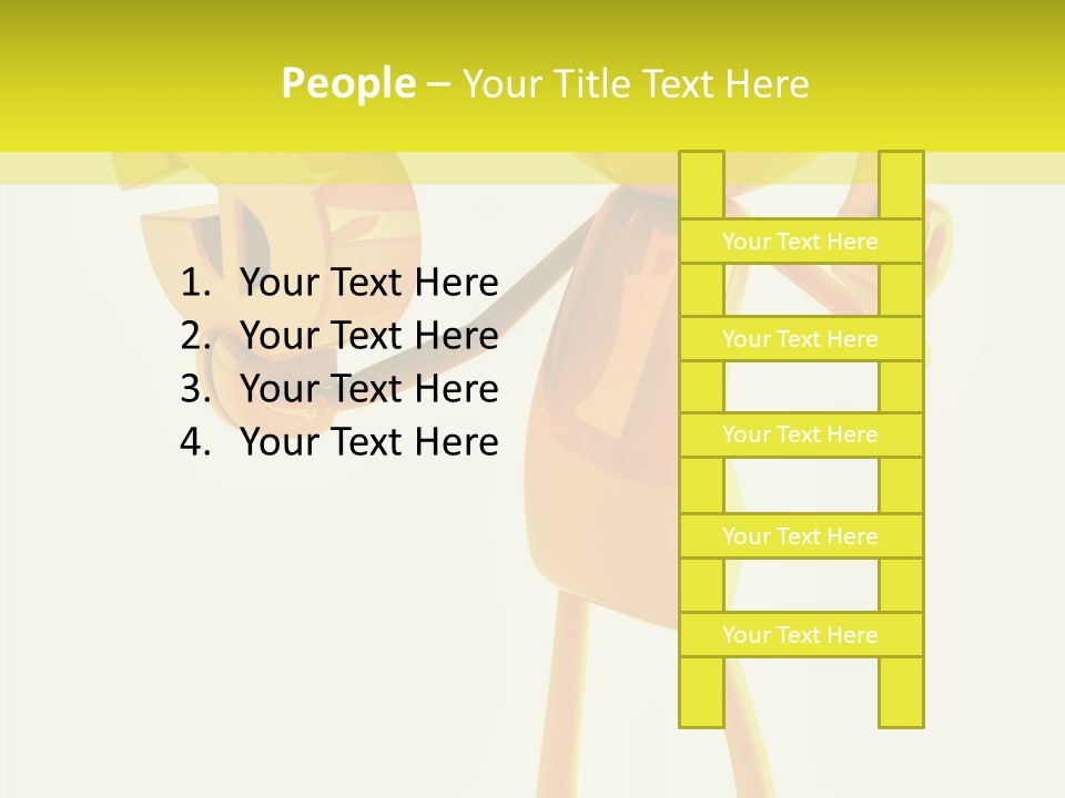 Elderly Finger White Background PowerPoint Template