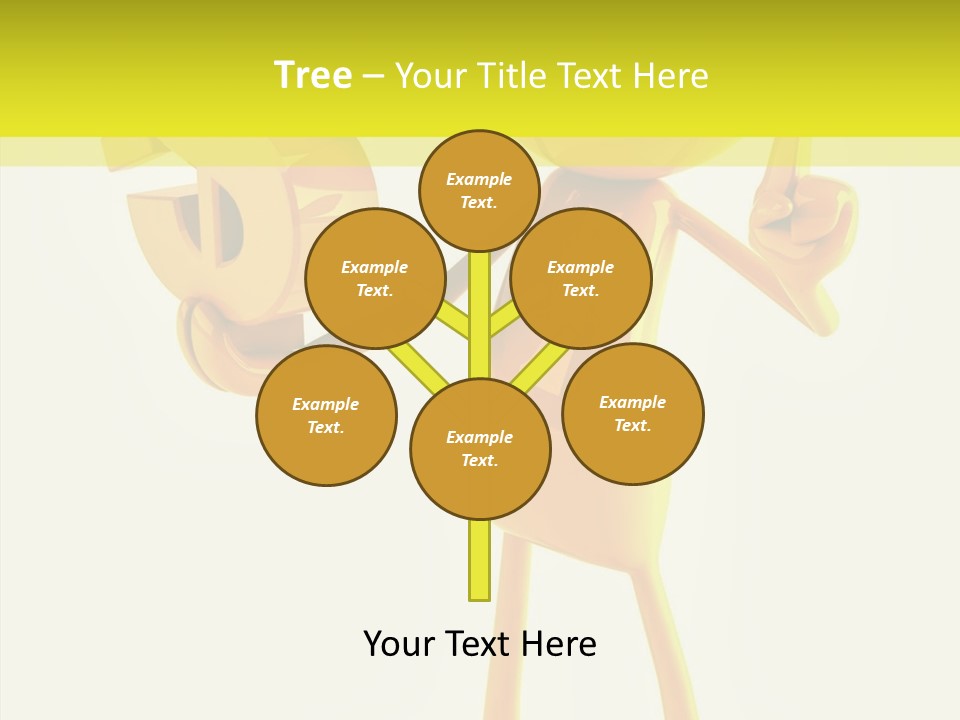 Elderly Finger White Background PowerPoint Template