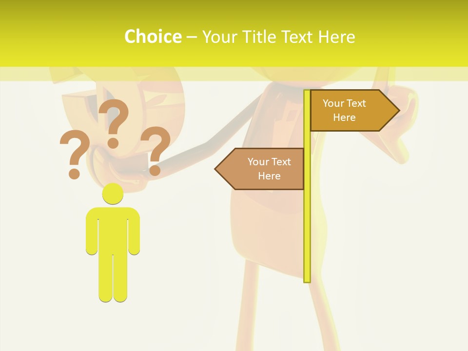 Elderly Finger White Background PowerPoint Template