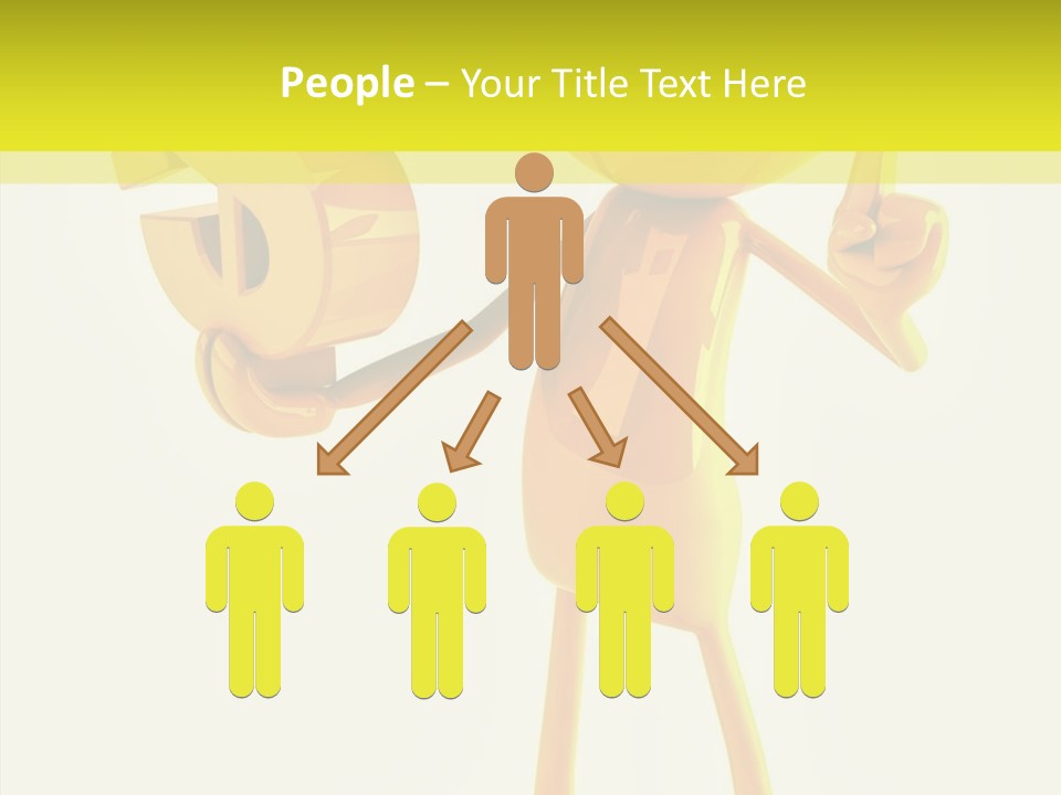 Elderly Finger White Background PowerPoint Template