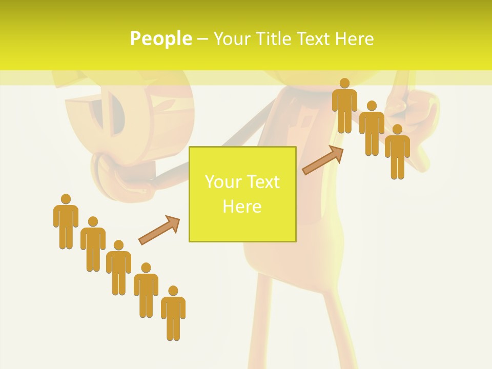 Elderly Finger White Background PowerPoint Template