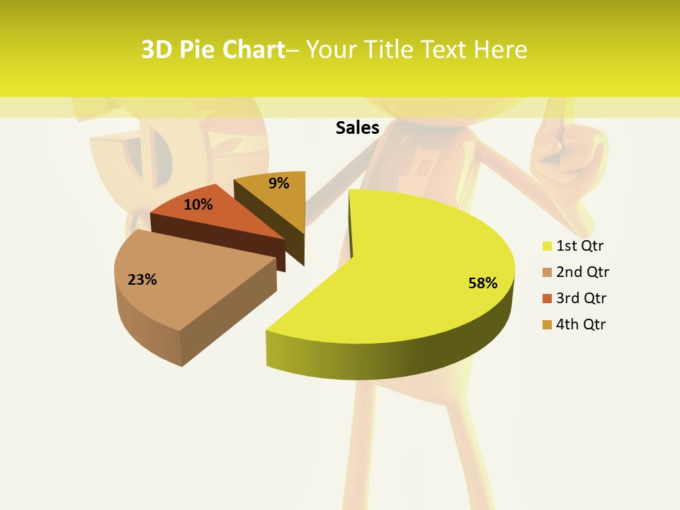 Elderly Finger White Background PowerPoint Template