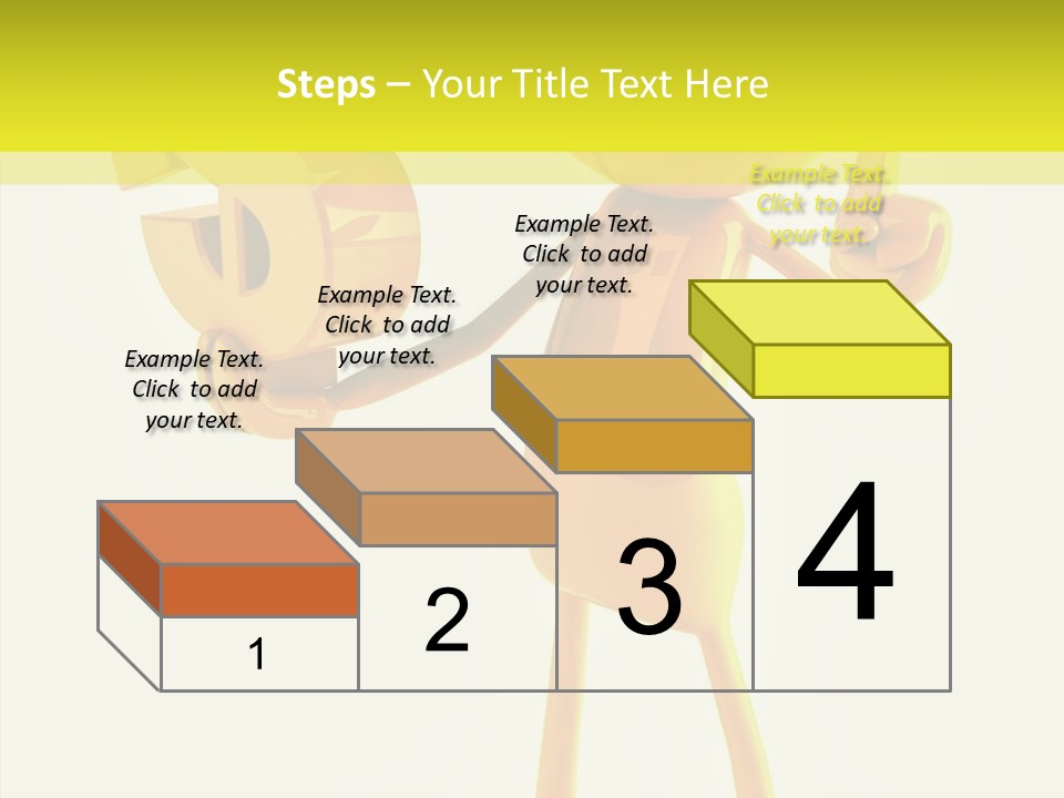 Elderly Finger White Background PowerPoint Template