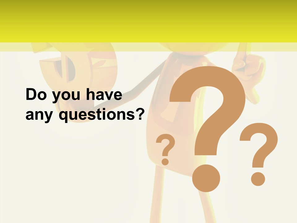 Elderly Finger White Background PowerPoint Template